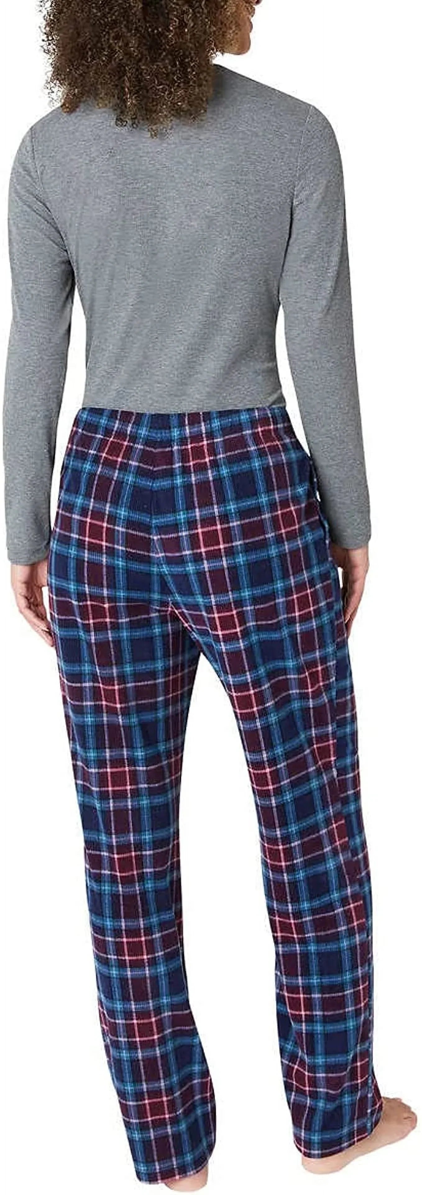 Eddie Bauer Gentlemen 3-Piece Waffle Knit Pajama Set (Gray, Small)