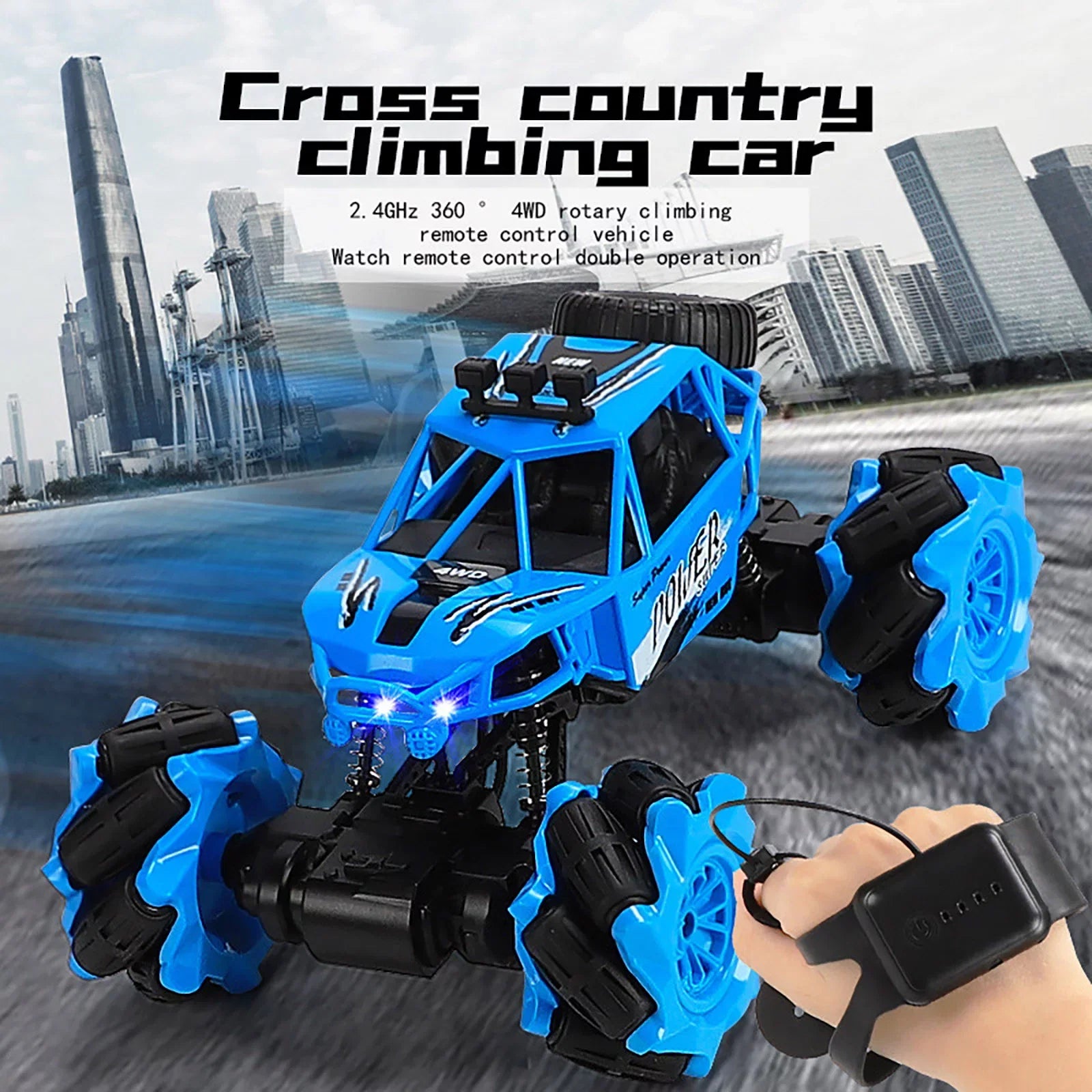 YHAIOGS Remote Control Stunt Car Remote Control 360 Rotation Gesture Induction Climbing off Road Vehicle