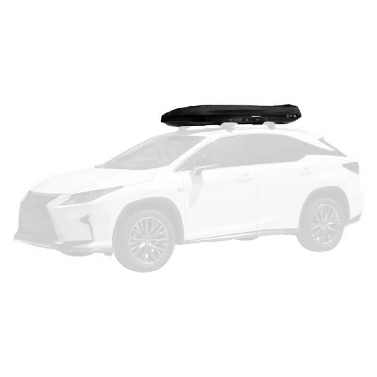 INNO BRM660BK 11 Cu. ft. 660 Series Wedge Roof Cargo Box, Gloss Dark