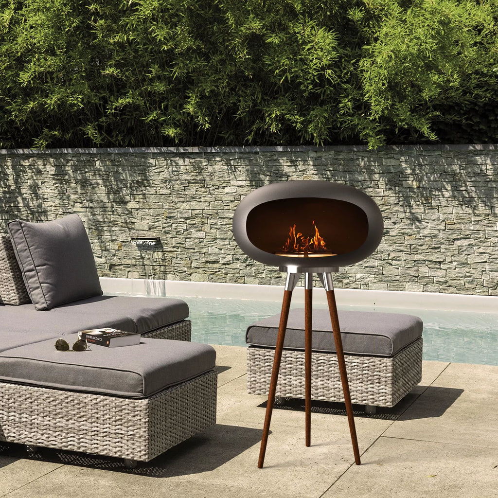 EP Light Indoor/Outdoor Bio Ethanol Tripod Fireplace