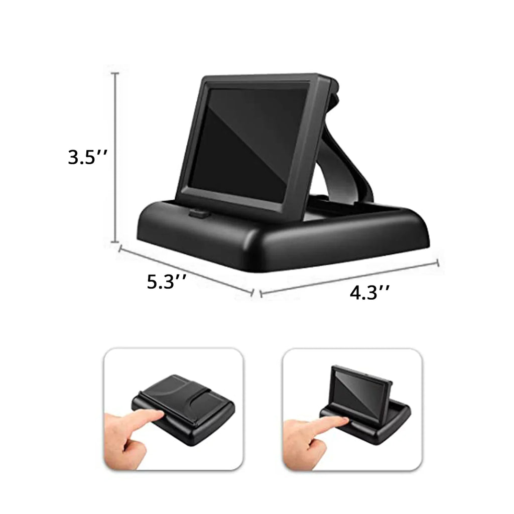 Radirus Car Baby Camera, Crystal Clear View Monitor with Infrared Night Vision, Ideal for Rear Facing Seat