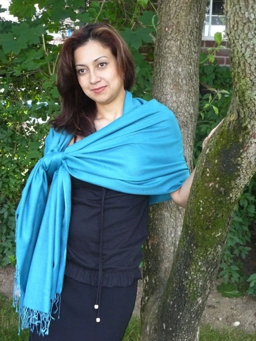 Scarf/Scarves/Shawl/Shawls/Stole/Wrap/Pashmina Scarf/Pashmina Shawl/Cashmere/Cashmere Scarf/Wool/Silk (Turquoise)