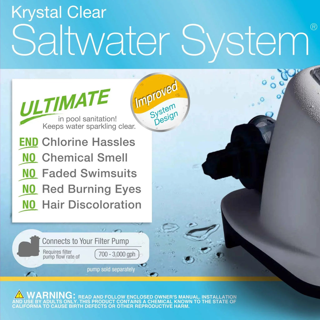 Intex Saltwater System for Pool with Intex Wall Mount Pool Surface Skimmer