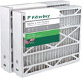 Filterbuy 24x25x5 MERV 8 Pleated HVAC AC Furnace Air Filters for Carrier FILXXCAR0024 (2-Pack)