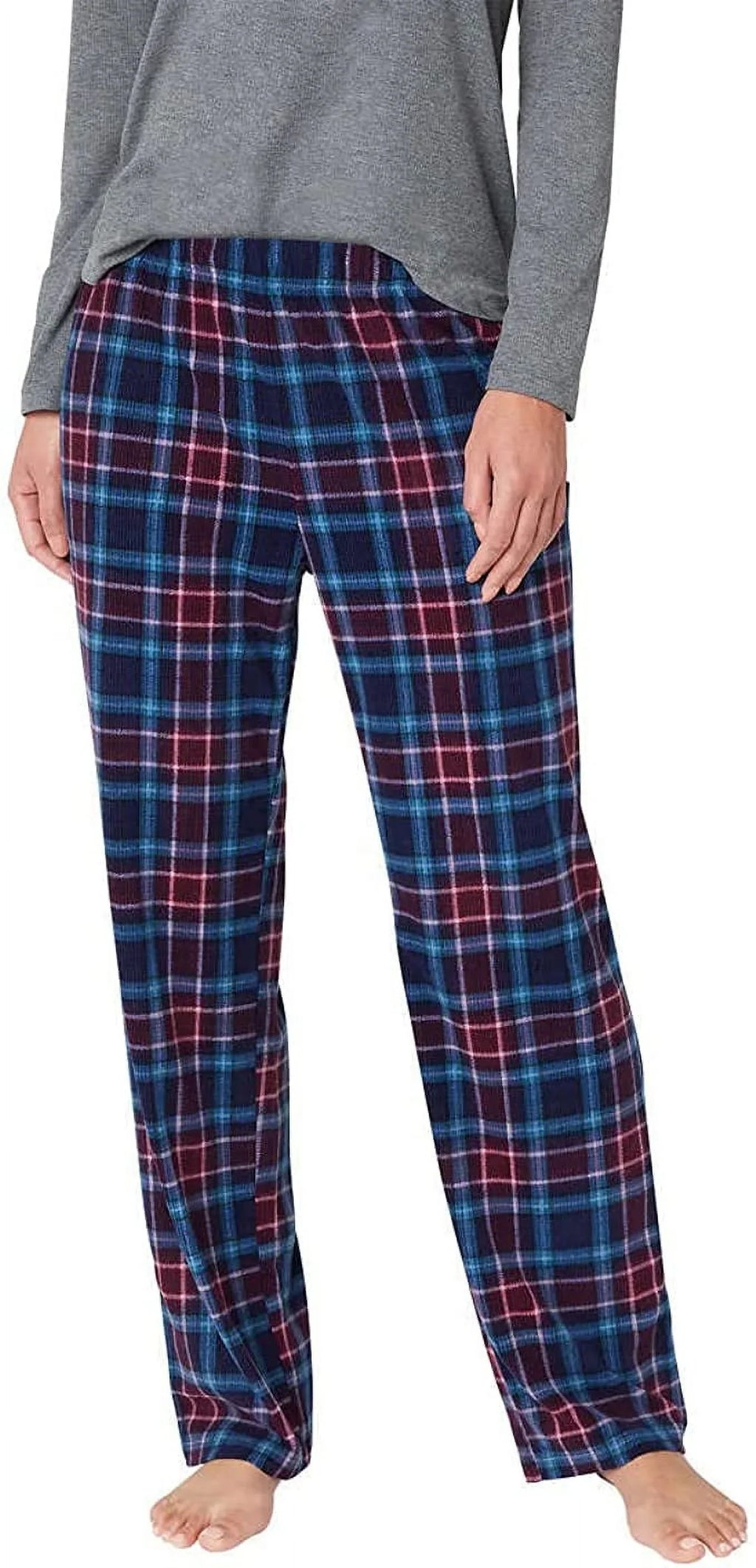 Eddie Bauer Gentlemen 3-Piece Waffle Knit Pajama Set (Gray, Small)