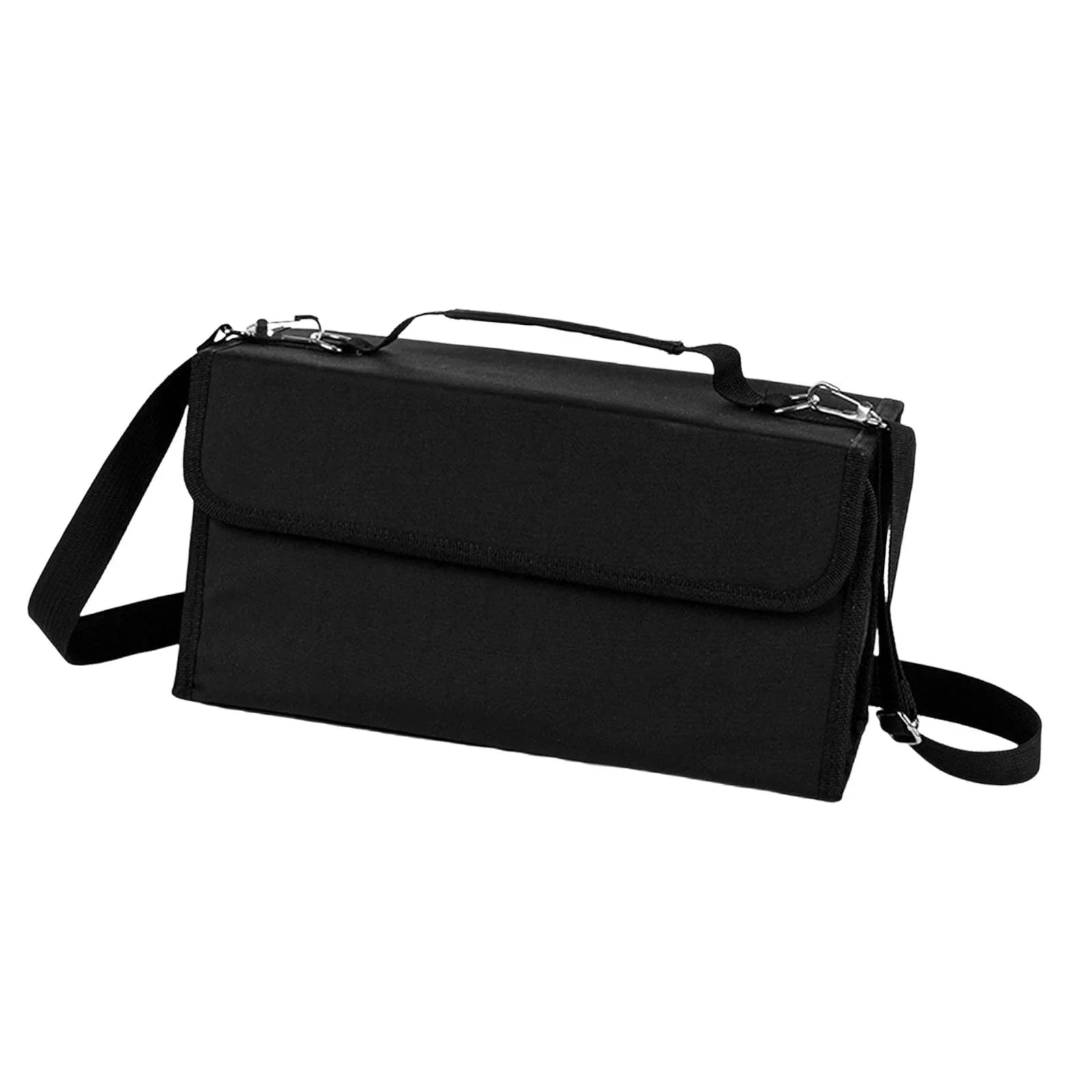 S SERENABLE Marker Carrying Case Marker Pen Case 80 Slots Portable Professional Sketch Storage Bag Pencil Case for Painter Boy Adult Girl