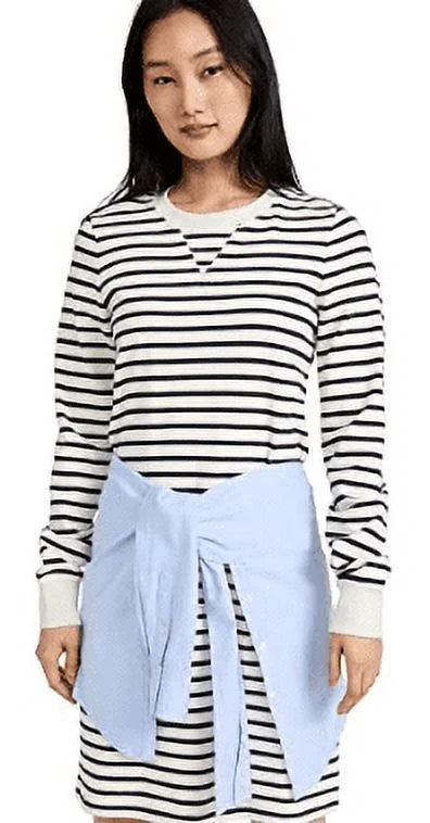 VERONICA BEARD Gentlemen Multi Laszlo Tie-Waist Cotton Mini Dress, Large