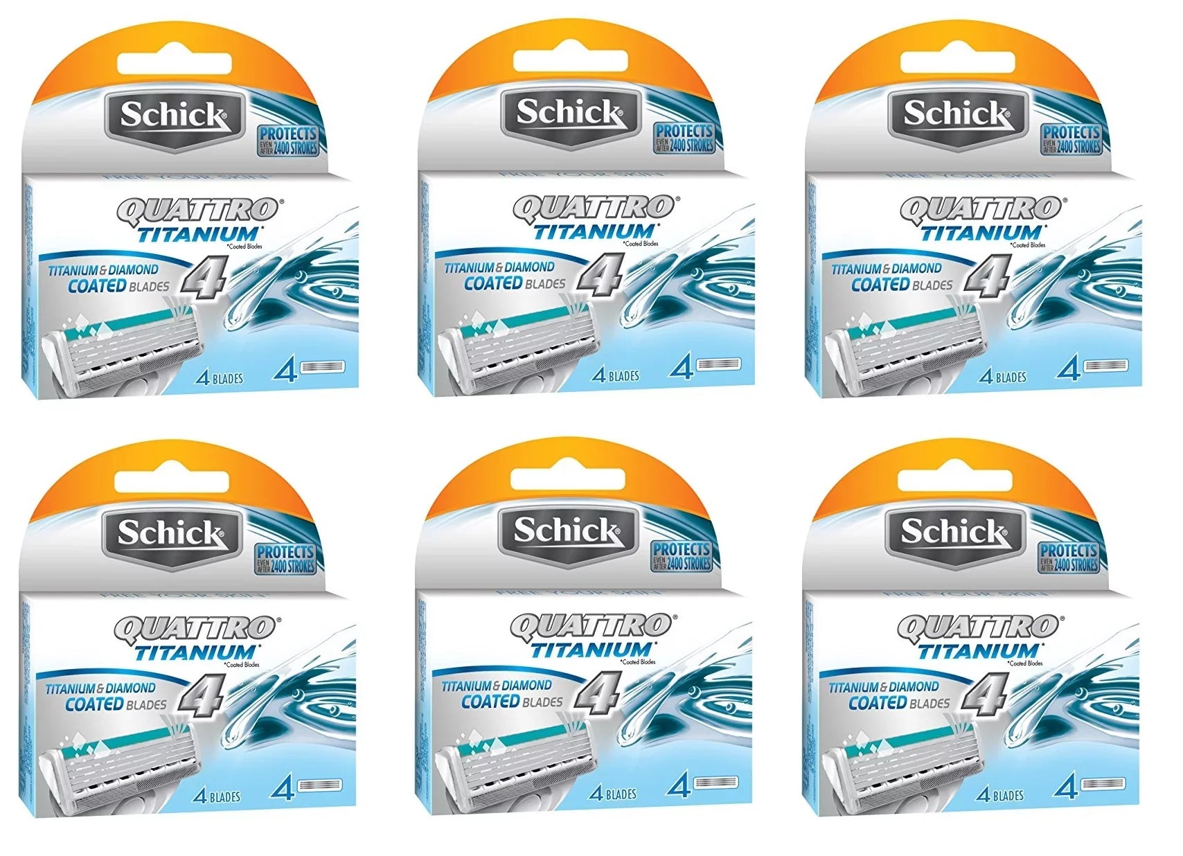 Schick Quattro Titanium Refill Cartridges - 24 Count