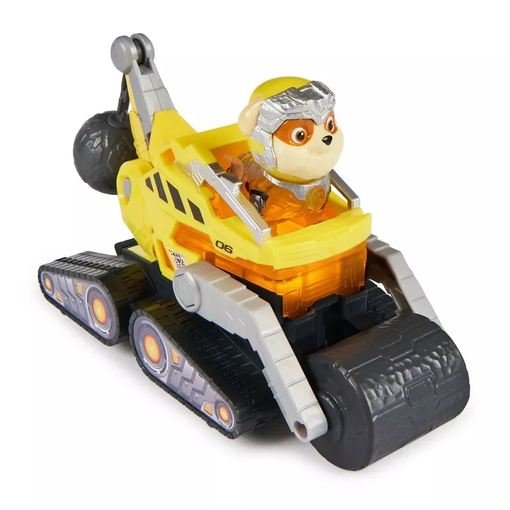 Paw Patrol: The Mighty Movie Toy Truck with Rubble Mighty Pups Action Figure