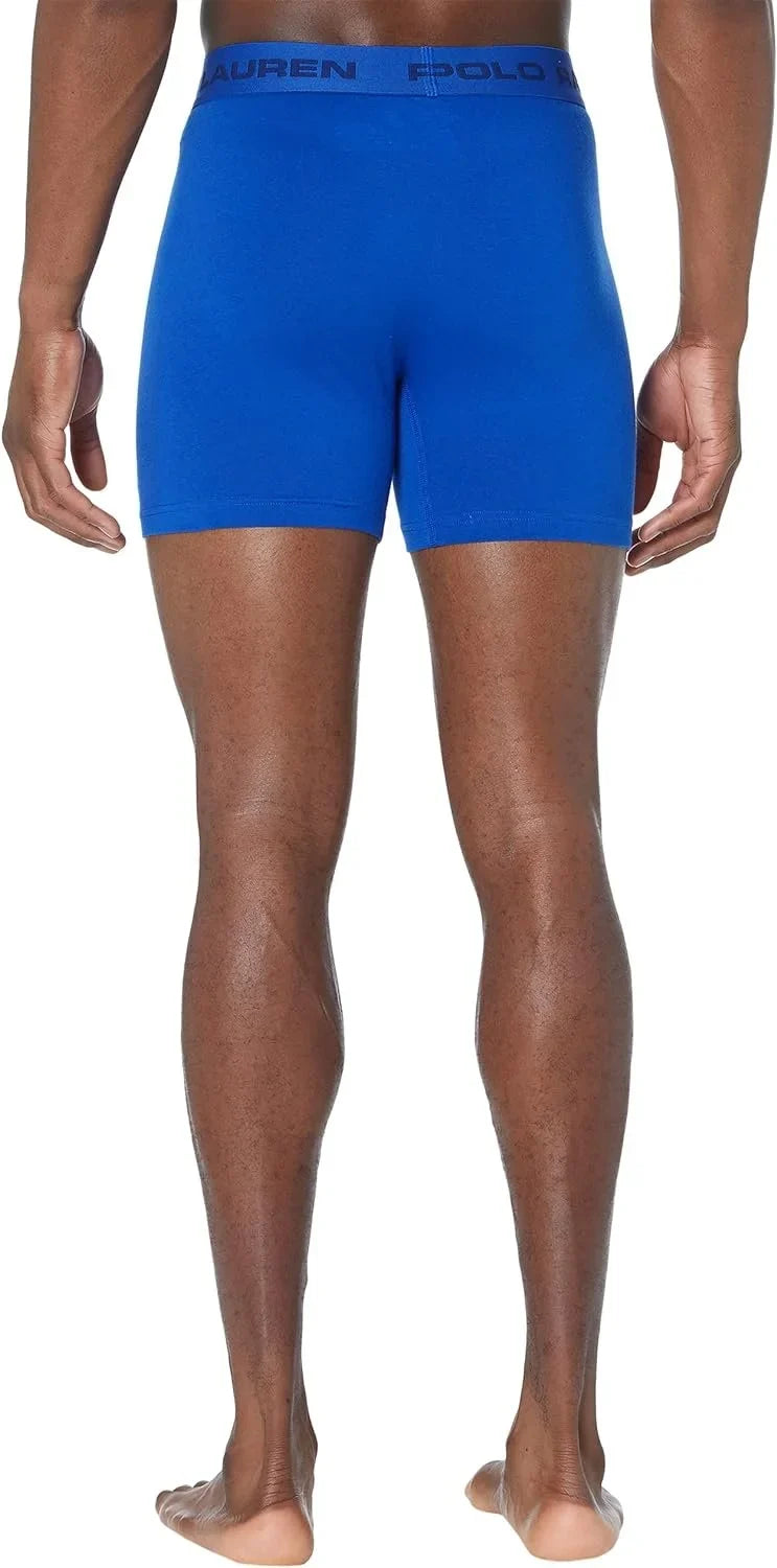 Polo Ralph Lauren Freedom FX: Friction Free Pouch Boxer Brief Cruise Navy/Andover Heather/Rugby Royal LG