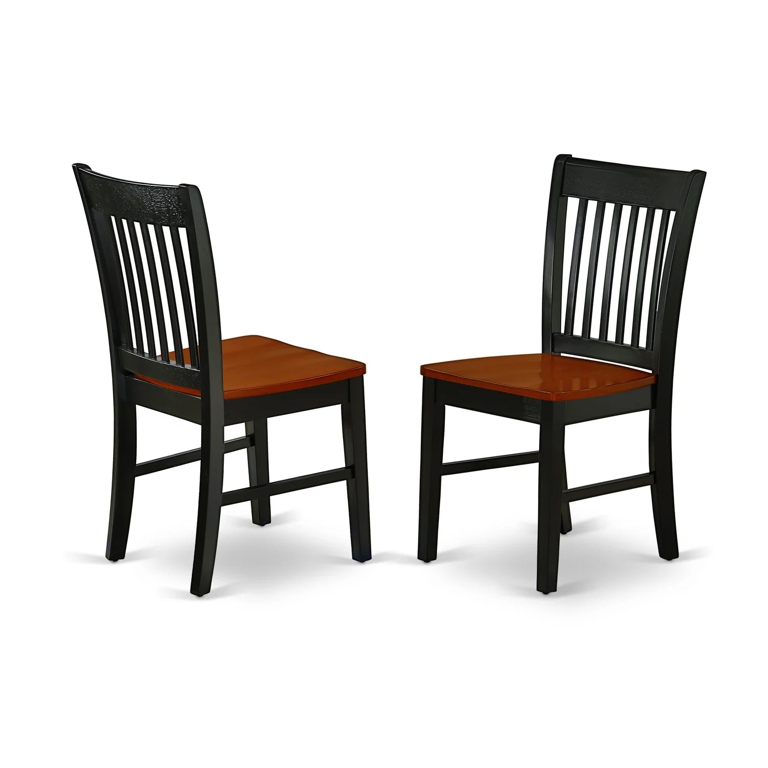 East West Furniture Antique 3-piece Traditional Wood Dining Set in Dark