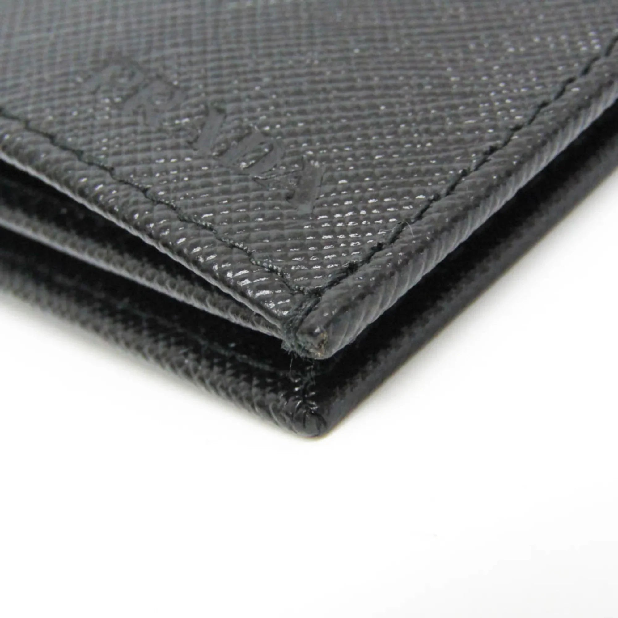 Pre-Owned Prada Saffiano 2M0836 People Leather Long Wallet (bi-fold) Dark (Good)