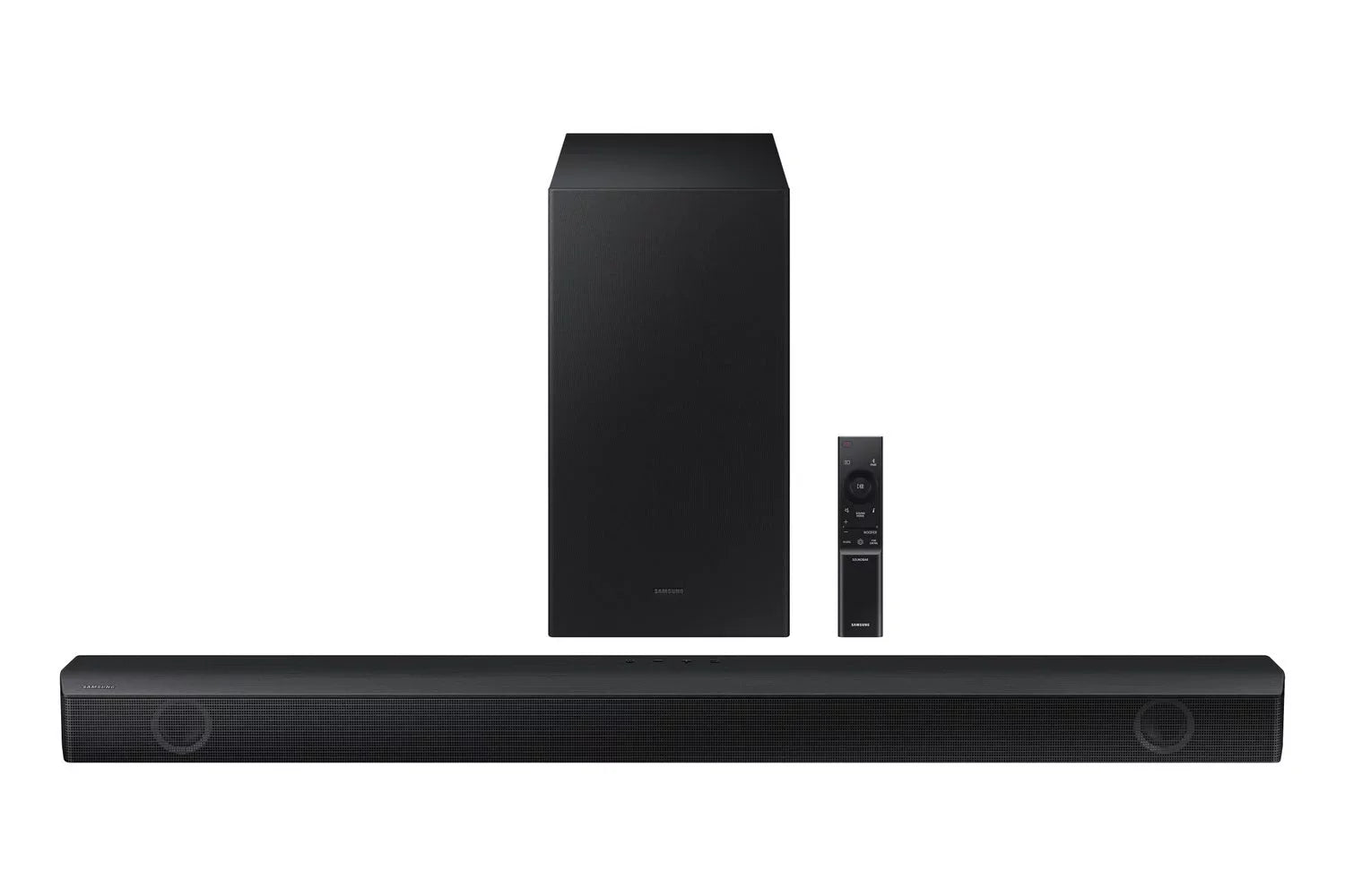 QN55S90CAFXZA 55" 4K OLED Smart TV with AI Upscaling with a HW-B550 2.1ch Soundbar and Subwoofer with Dolby Audio (2023)