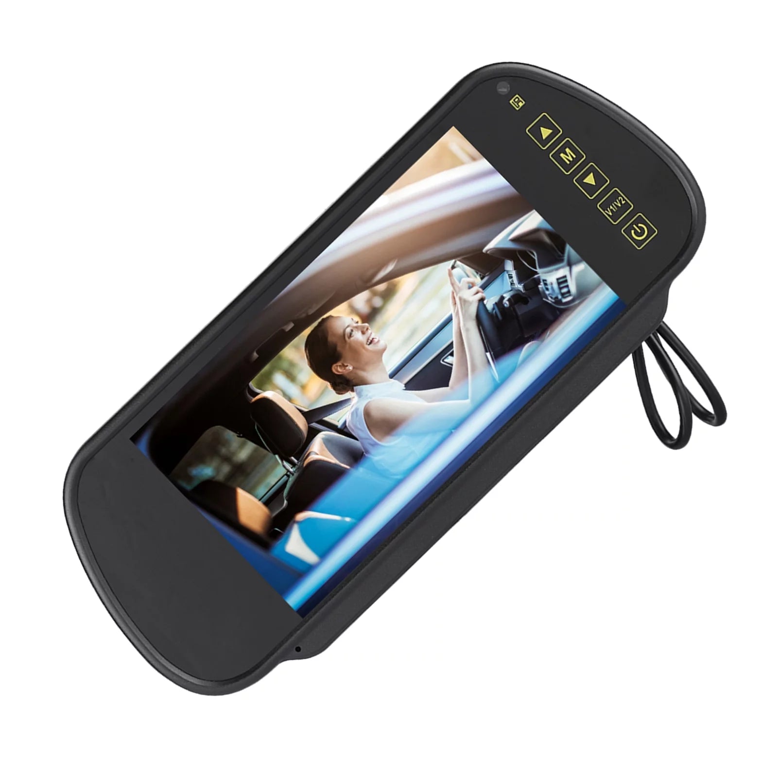Lsaardth Car Rearview Mirror- 7inch Car Rearview Mirror LCD Auto Dimming Monitor Rear View Camera With Bracket
