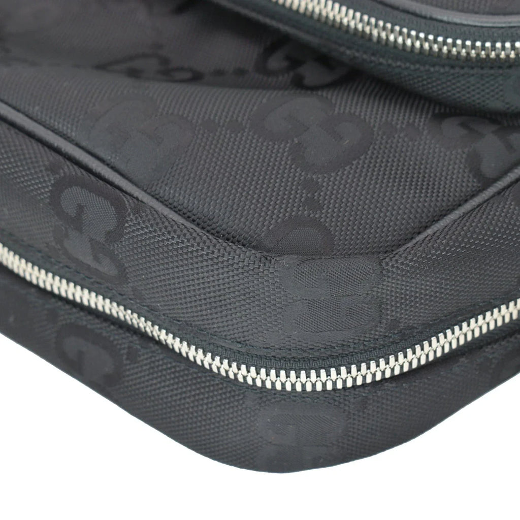 Pre-owned GUCCI Off The Grid GG Monogram Nylon Shoulder Bag Midnight 625858
