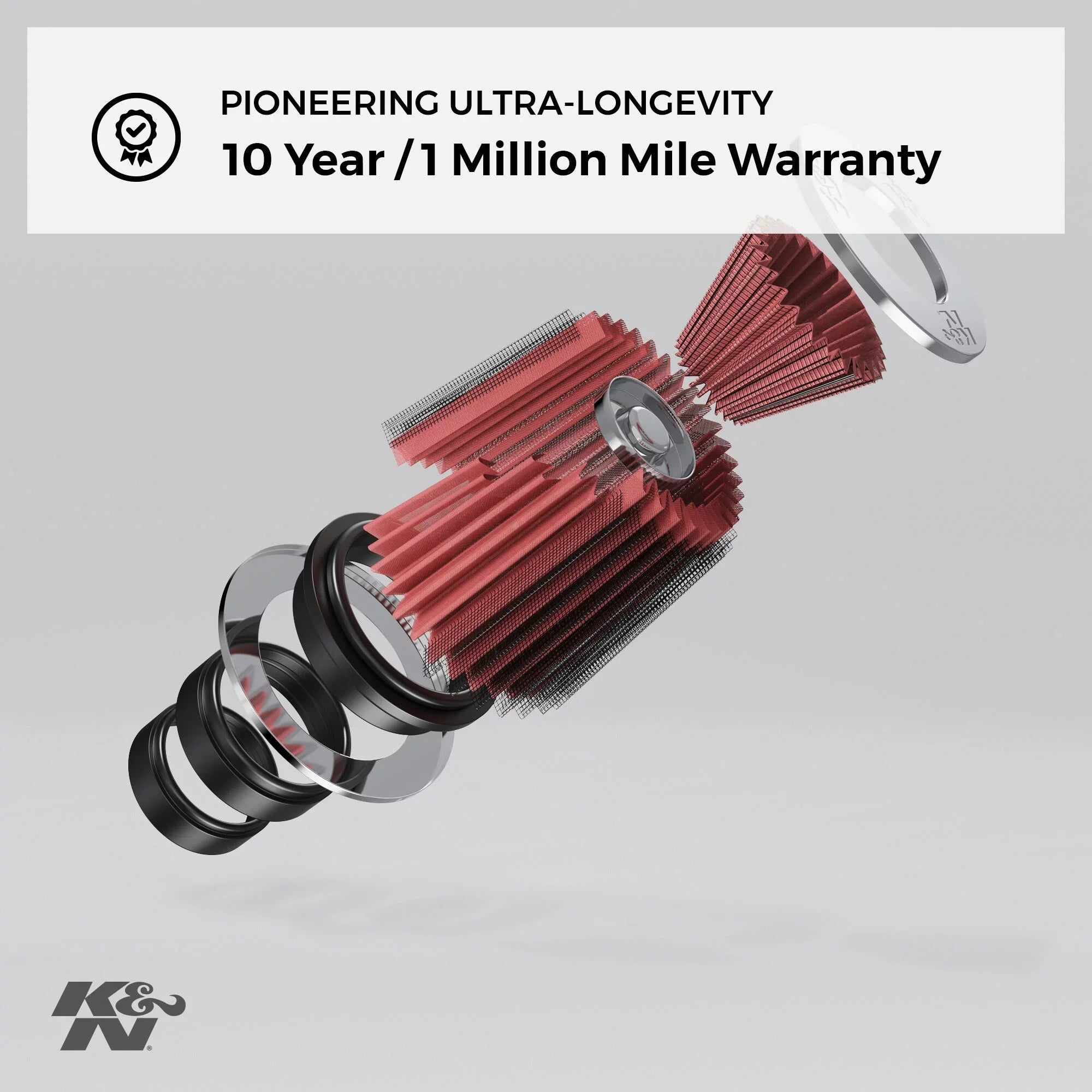K&N Universal Clamp-On Air Filter: High Performance, Premium, Washable, Gentlemen Filter: Flange Diameter: 3.125 In, Filter Height: 6 In, Flange Length: 0.75 In, Shape: Round Tapered, RU-3250