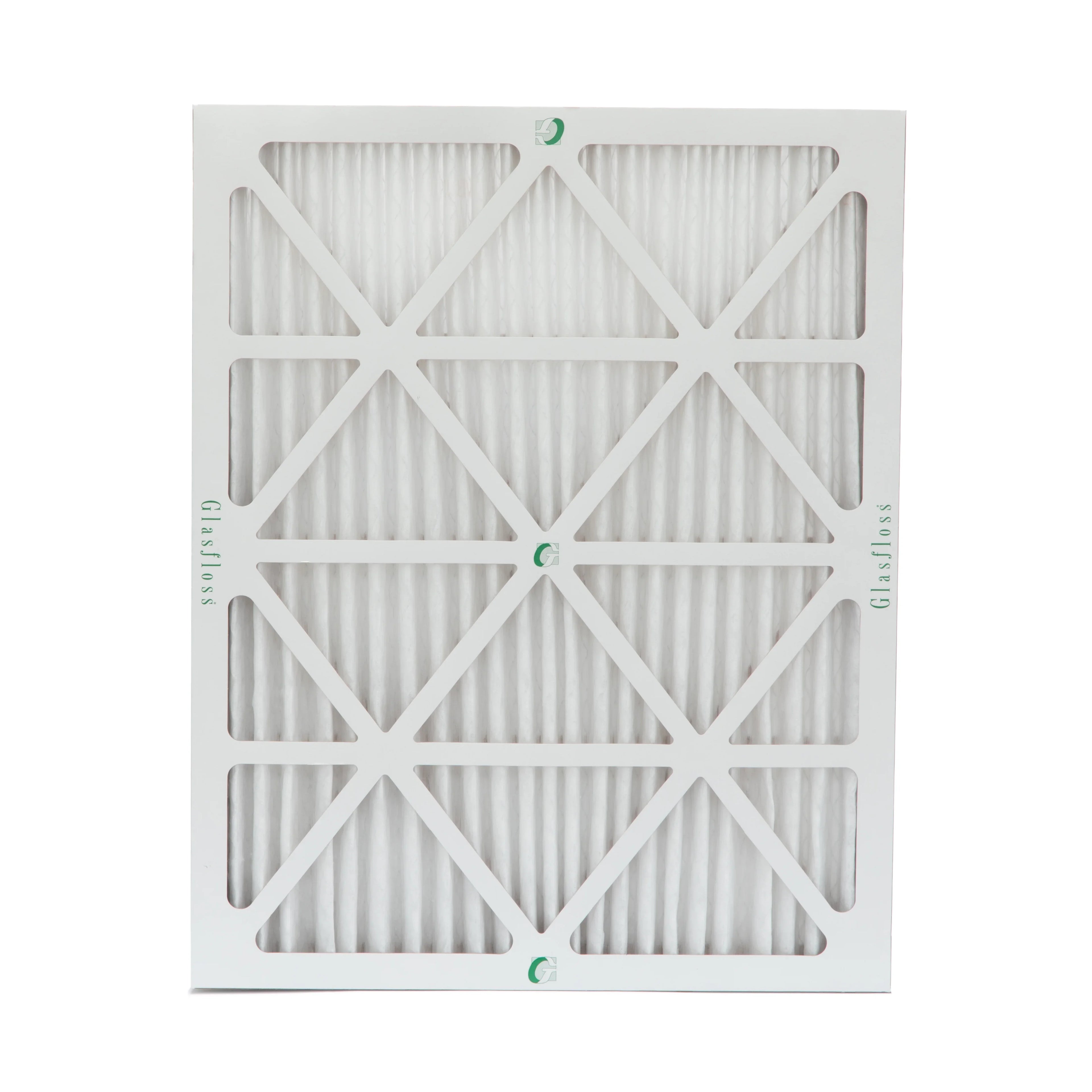 3 Pack of 20x24x2 MERV 10 Pleated 2" Inch Air Filters by Glasfloss. Actual Size: 19-3/8 x 23-3/8 x 1-3/4