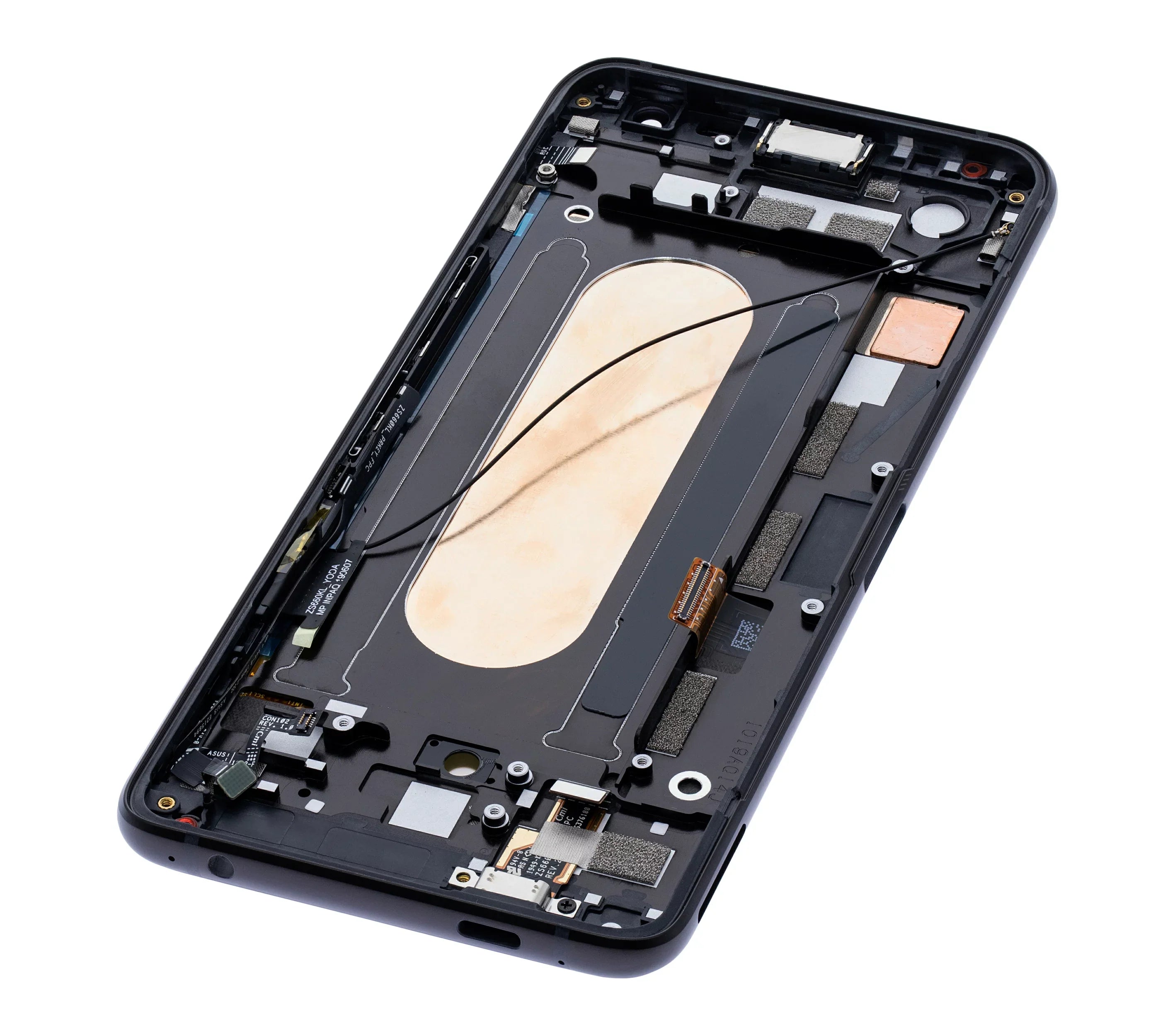 Gentlemen OLED Assembly With Frame Compatible For Asus ROG Phone 2 (ZS660KL) (Refurbished) (Matte Midnight