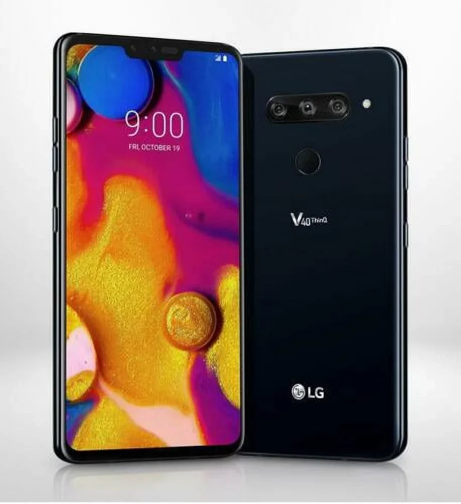 Pre-Owned LG V40 ThinQ 64GB - Dark (Verizon) 4G VoLTE GSM Unlocked Page Plus US Mobile (Good)