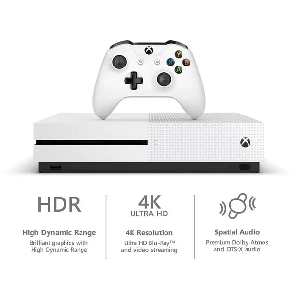 Microsoft Xbox One X 1TB Gaming Console White with HDMI Cleaning Kit