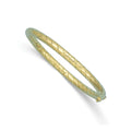 Auriga 14k Yellow Gold Polished and Grooved 5mm Hinged Bangle for Gentlemen