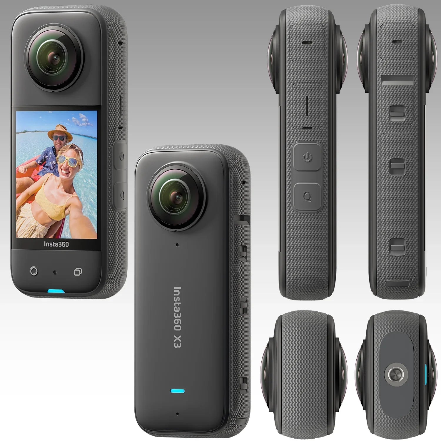 Ultimaxx Deluxe Insta360 ONE X3 Action Cam Bundle - Includes: 64GB Extreme Pro microSDXC, 2x Glass Screen Protector, Helmet Mount Kit, Selfie-Stick & Much More (32pc Bundle)