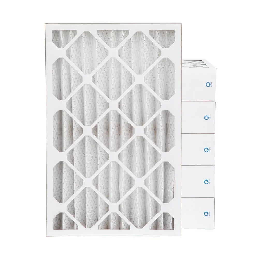 Pamlico Air 16x25x4 MERV 8 Pleated AC Furnace Air Filters. Case of 6. Actual Size: 15-1/2 x 24-1/2 x 3-3/4