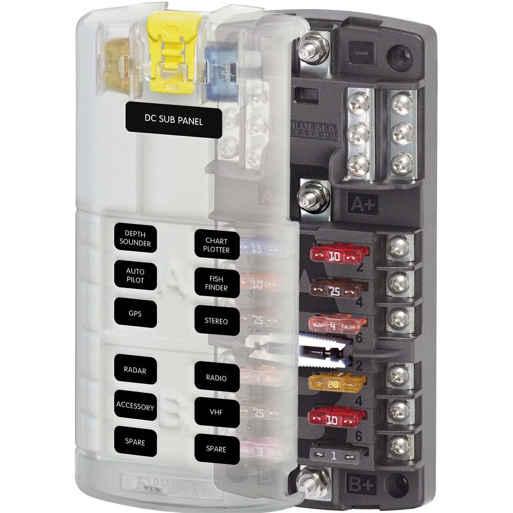 Blue Sea Systems 5032 ST Blade Split Bus Fuse Block