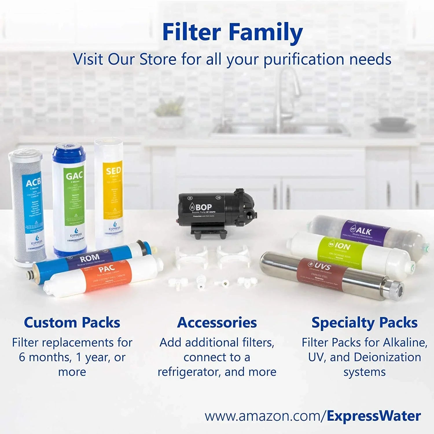 countertop reverse osmosis system Individuals filter set 3 inline filters 1?4” quick connect filter cartridges - Individuals gac and pac carbon filters 6 month filter set