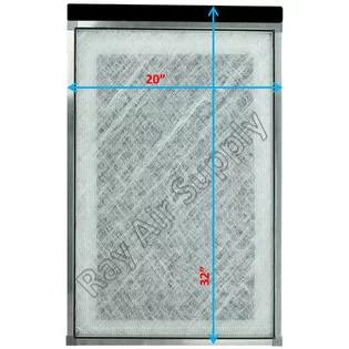 RayAir Supply 20x32 Dynamic Air Cleaner Individuals Filter Pads 20x32 Refills (3 Pack)