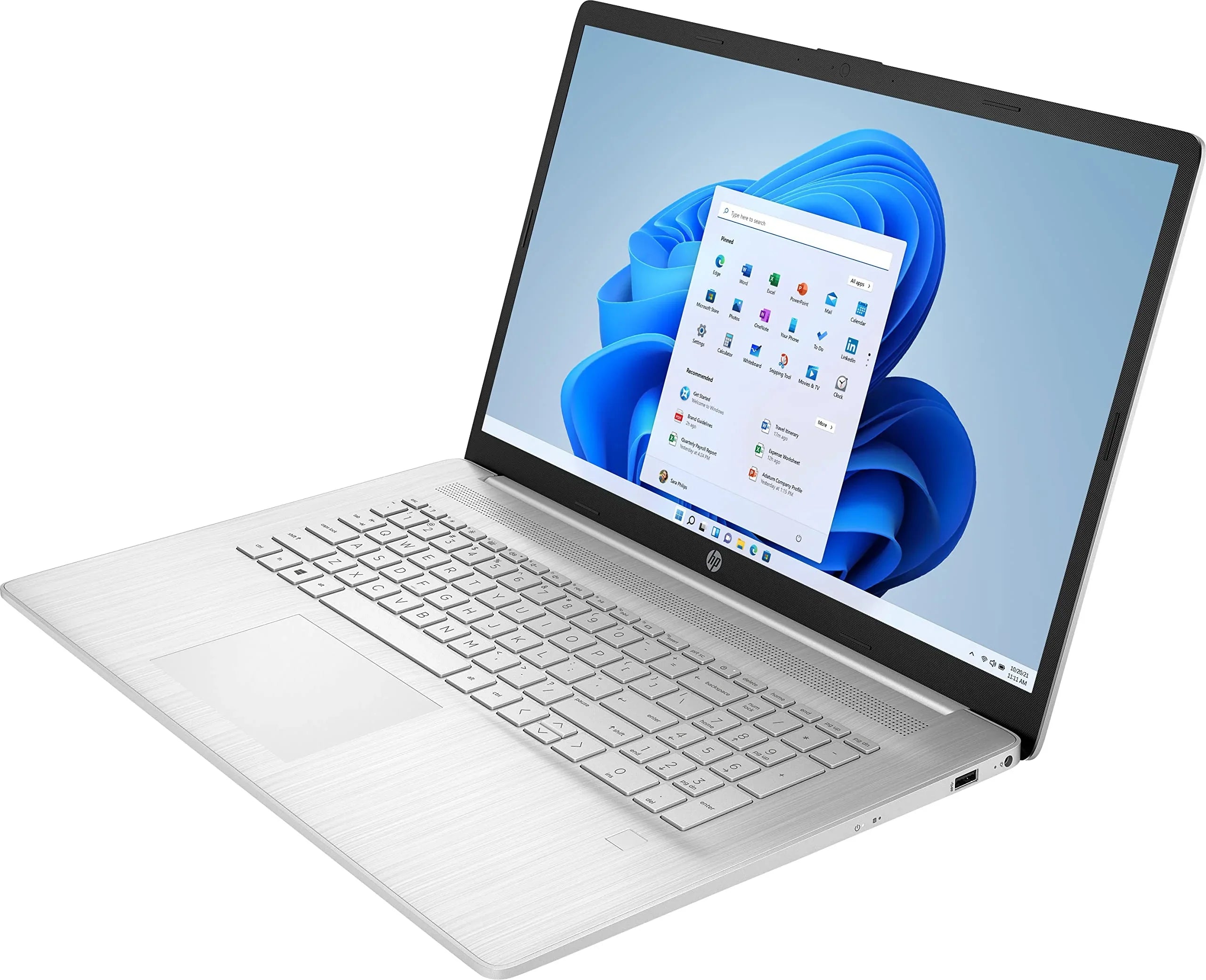 HP 2022 17.3 Laptop Computer, 11th Intel Quad Core i5-1135G7, 12GB RAM, 256GB SSD, Intel Iris Xe Graphics, USB-C, Webcam, WiFi, HDMI, Windows 11, Silver+YSC Accessory