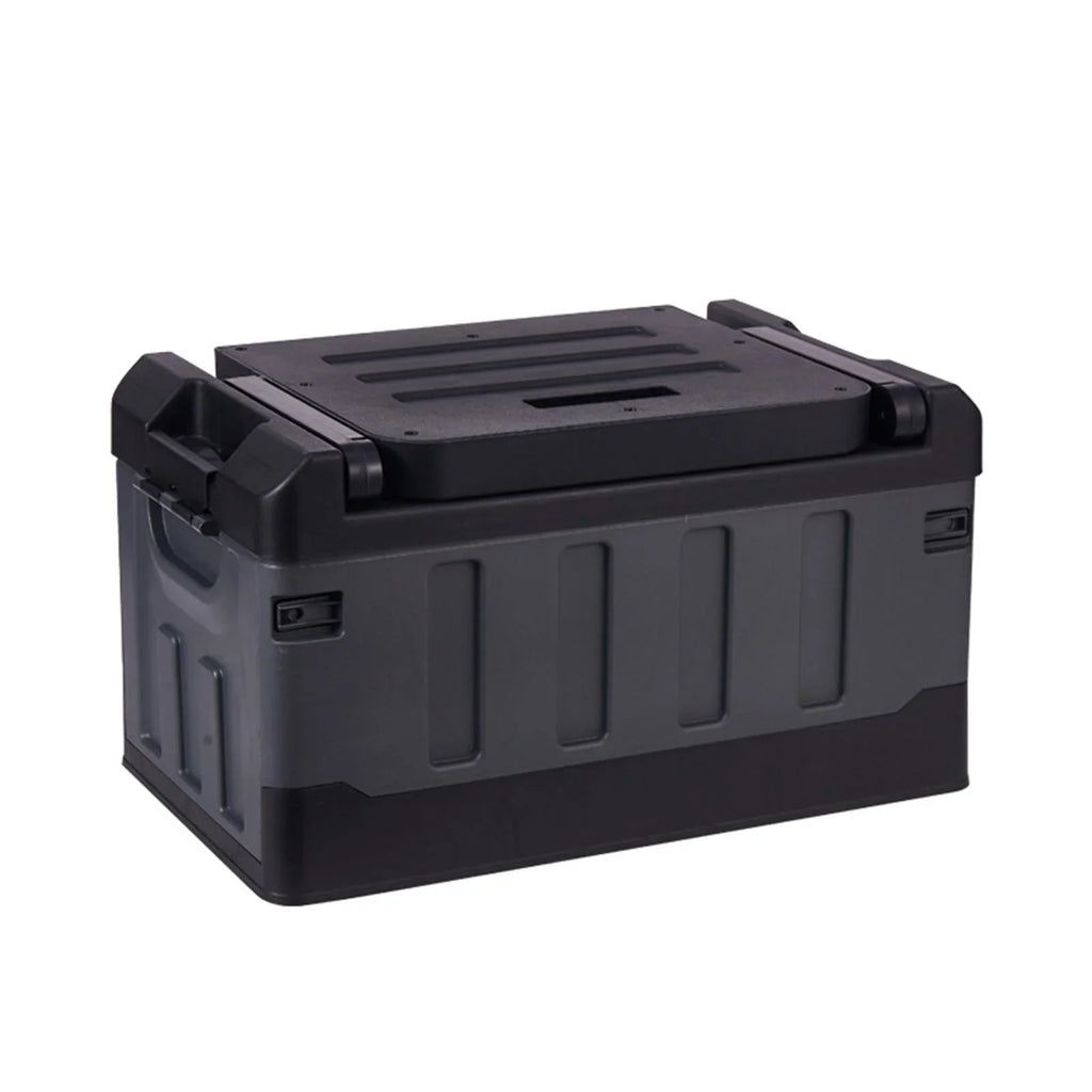 Car Trunk Organizer Portable Car Boot Storage Organiser for Cars SUV Cooking Dark