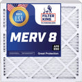 Filter King 16x24x4 Air Filter | 5-PACK | MERV 8 HVAC Pleated A/C Furnace Filters | MADE IN USA | Actual Size: 15.5 x 23.5 x 3.75"