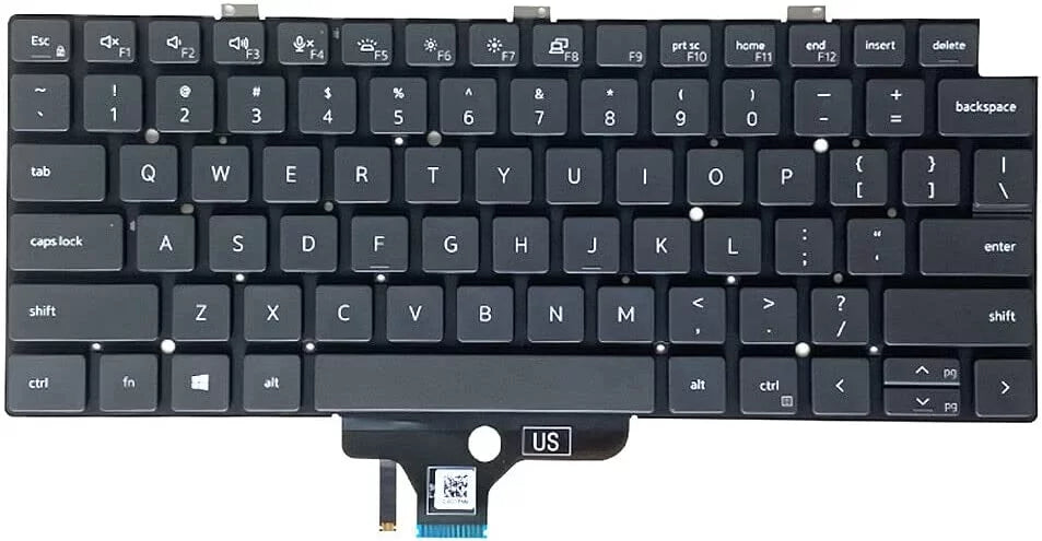 New US Dark English Backlit Backlight Laptop Keyboard (Without palmrest) for Dell Latitude 5320 5330 7320 7330 01828G