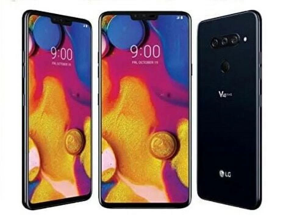 Pre-Owned LG V40 ThinQ 64GB - Dark (Verizon) 4G VoLTE GSM Unlocked Page Plus US Mobile (Good)