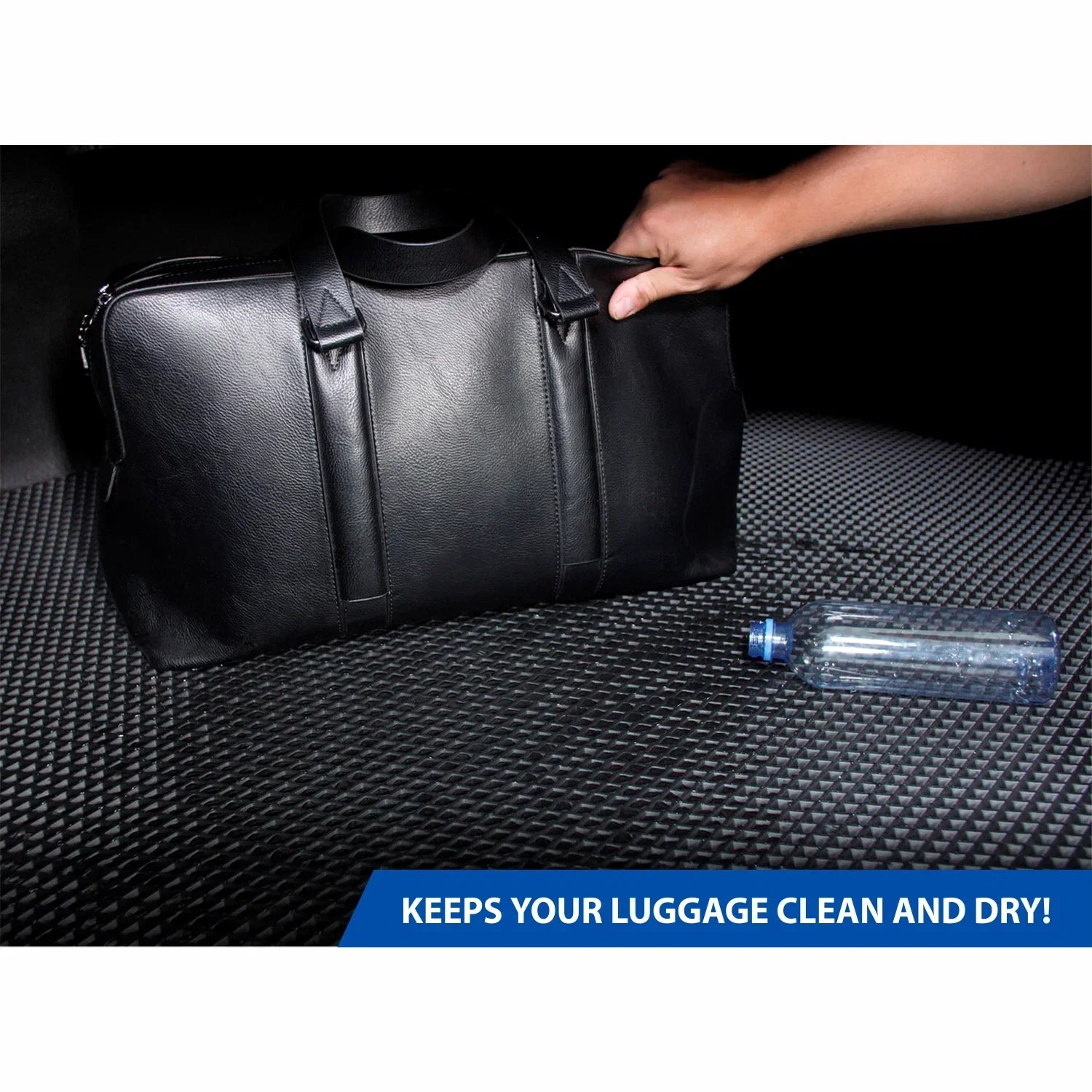 Goodyear Custom Fit Cargo Mat Liner for Subaru Forester 2014-2018 - Heavy Duty Trunk Liner, Diamond Shape, Luggage with Waterproof, Liquid & Dirt Trapping Technology - Anti-Slip Cargo Liner - GY004696