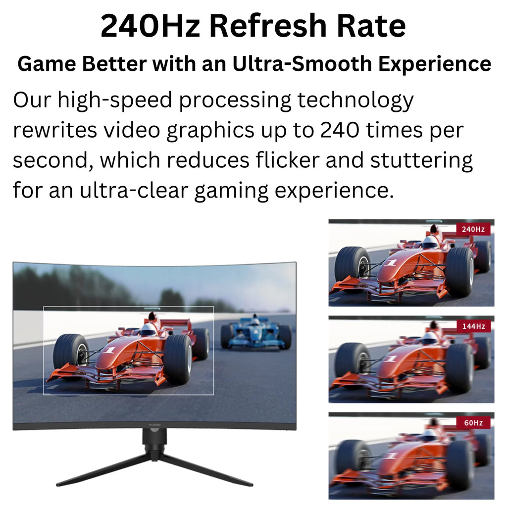 Funai 32" FHD Curved 240Hz, 1ms, HDR, VA, AMD FreeSync™ Premium Enabled Gaming Monitor (FGM-32C545)