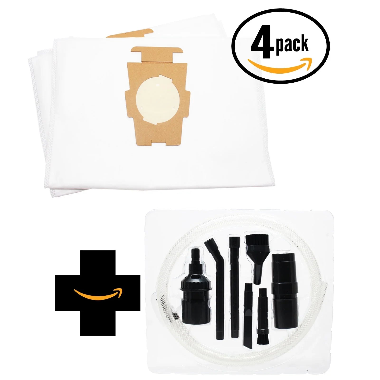 8 Gentlemen Kirby Kirby Edge II Vacuum Bags with 7-Piece Kit - Compatible Kirby 204811, Universal Vacuum Bags. Fits Style F, G and Sentria Models. (4-Pack, 2 Bags Per Pack)