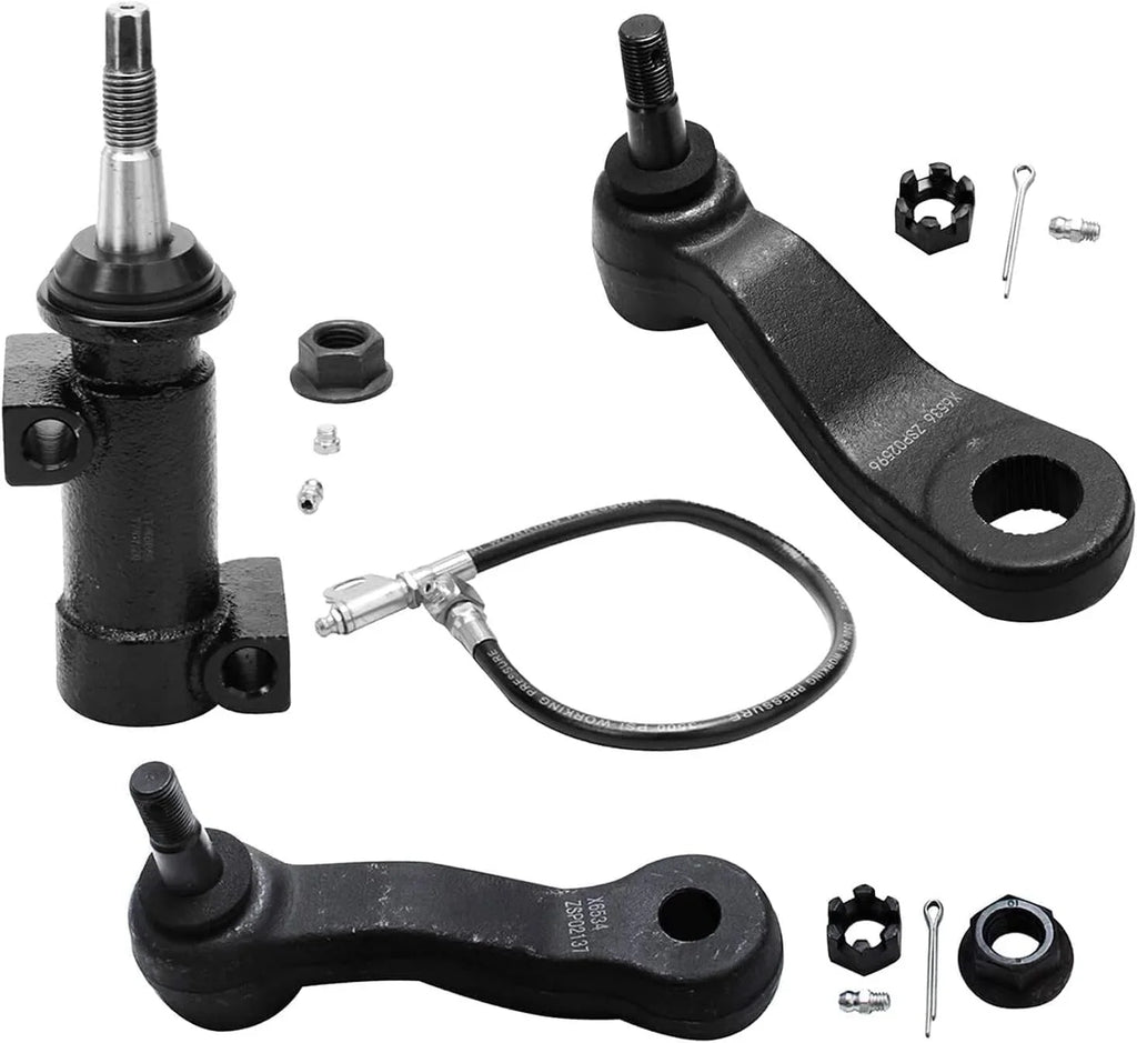 Detroit Axle - 4WD Front Wheel Hubs Control Arms Suspension Kit + 24pc Lugnuts w/Keys Individuals for 2000-2006 Tahoe Escalade Silverado Sierra 1500