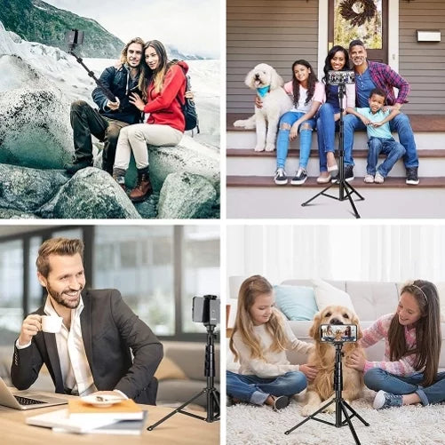67" Edge Tripod Stand Wireless Remote Shutter Selfie Stick K4P for Galaxy J7 V (2017) Perx S6 Edge+ S7 Edge S8 active S10e S10 On5 J3 Emerge 5G Note 9 8 20 10 Plus S21 FE 5G J5
