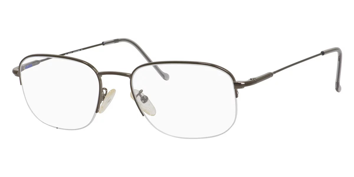 Elasta 7033 Semi-Rimless Rectangular Bakelite Eyeglasses