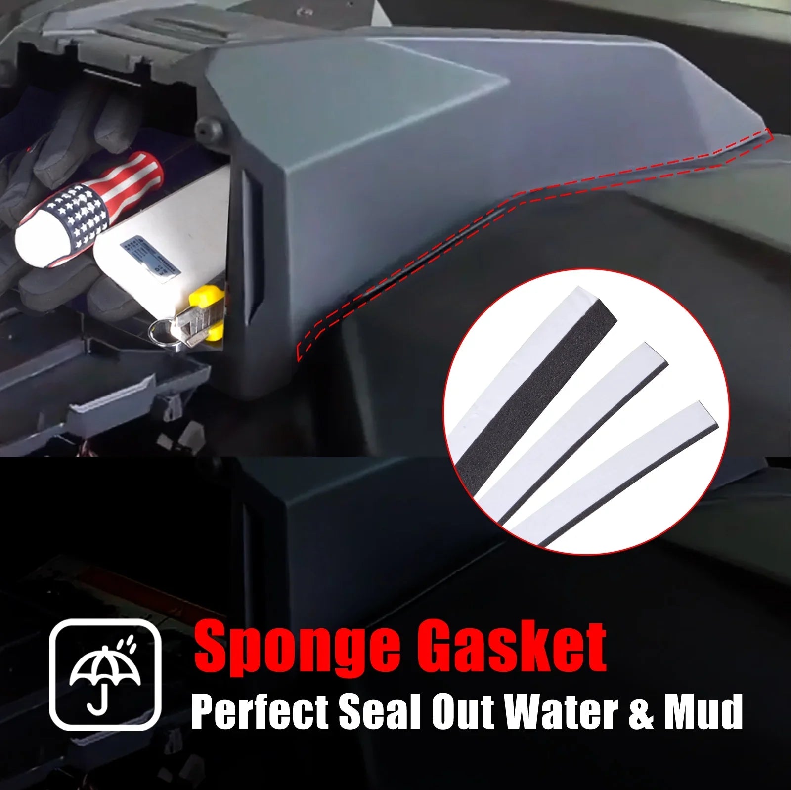 GFYSHIP UTV Electronic Device Tablet Phone Holder For 2019-2022 Can AM Maverick Sport Trail Commander 2021-2022 Storage Box Organizer