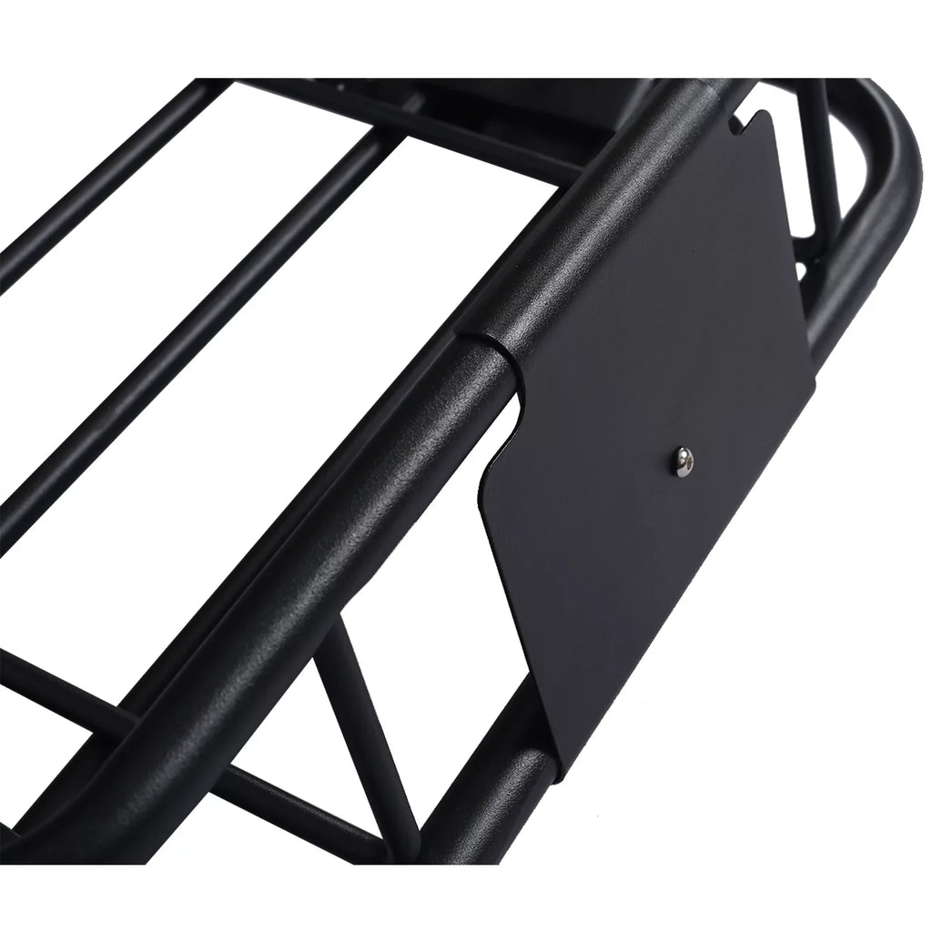 Rooftop Cargo Carrier BasketMotoring Roof RackTop Mount Roof Rack Midnight steel