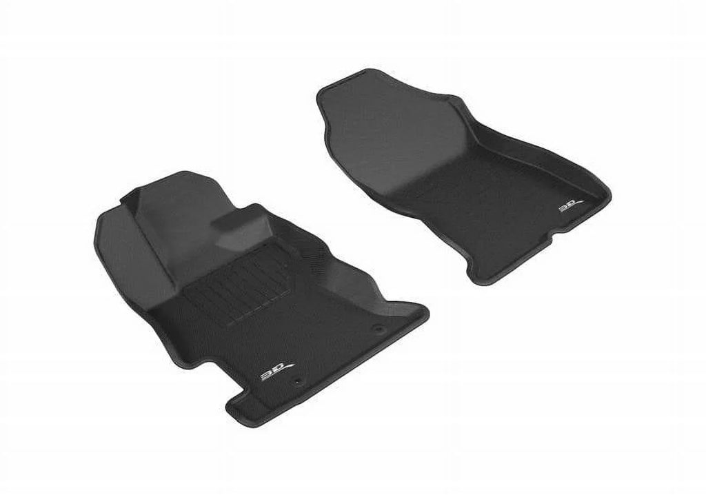 3D MAXpider 2017-2023 Fits Subaru Impreza 2018-2023 Crosstrek Fit Impreza Sedan & 5-Door 1st Row Midnight Kagu Carbon Fiber Embossed Pattern Floor Mat L1SB02211509