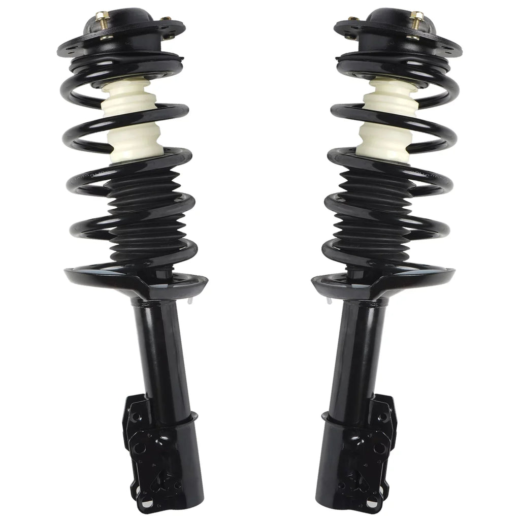 Detroit Axle - Front Struts w/Coil Springs for 2004-2012 Chevy Malibu, 2005-2010 Pontiac G6, 2007-2009 Saturn Aura, 2pc Front Struts Complete Assembly 2006 2008 2010 2011 People