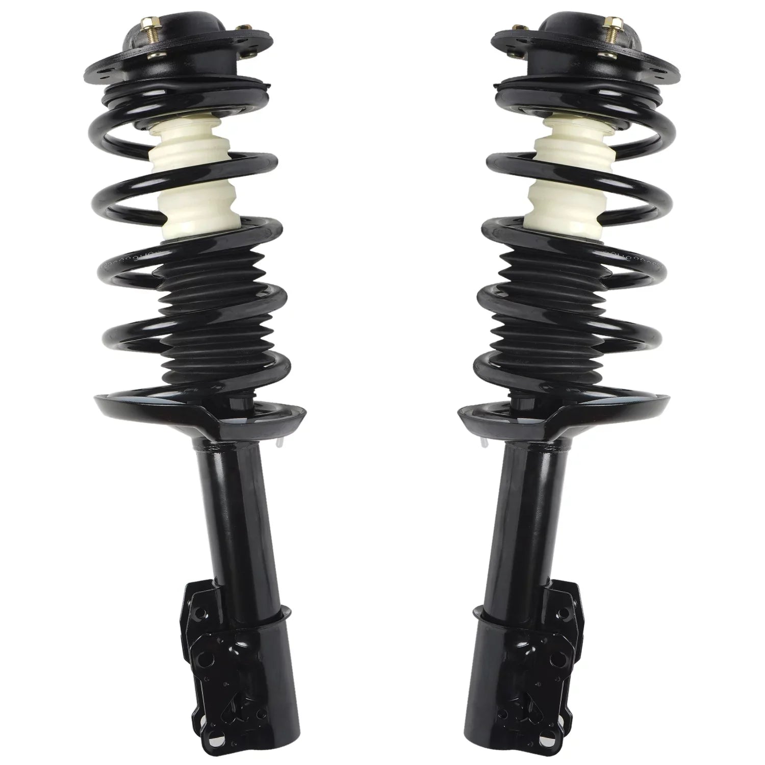 Detroit Axle - Front Struts w/Coil Springs for 2004-2012 Chevy Malibu, 2005-2010 Pontiac G6, 2007-2009 Saturn Aura, 2pc Front Struts Complete Assembly 2006 2008 2010 2011 People