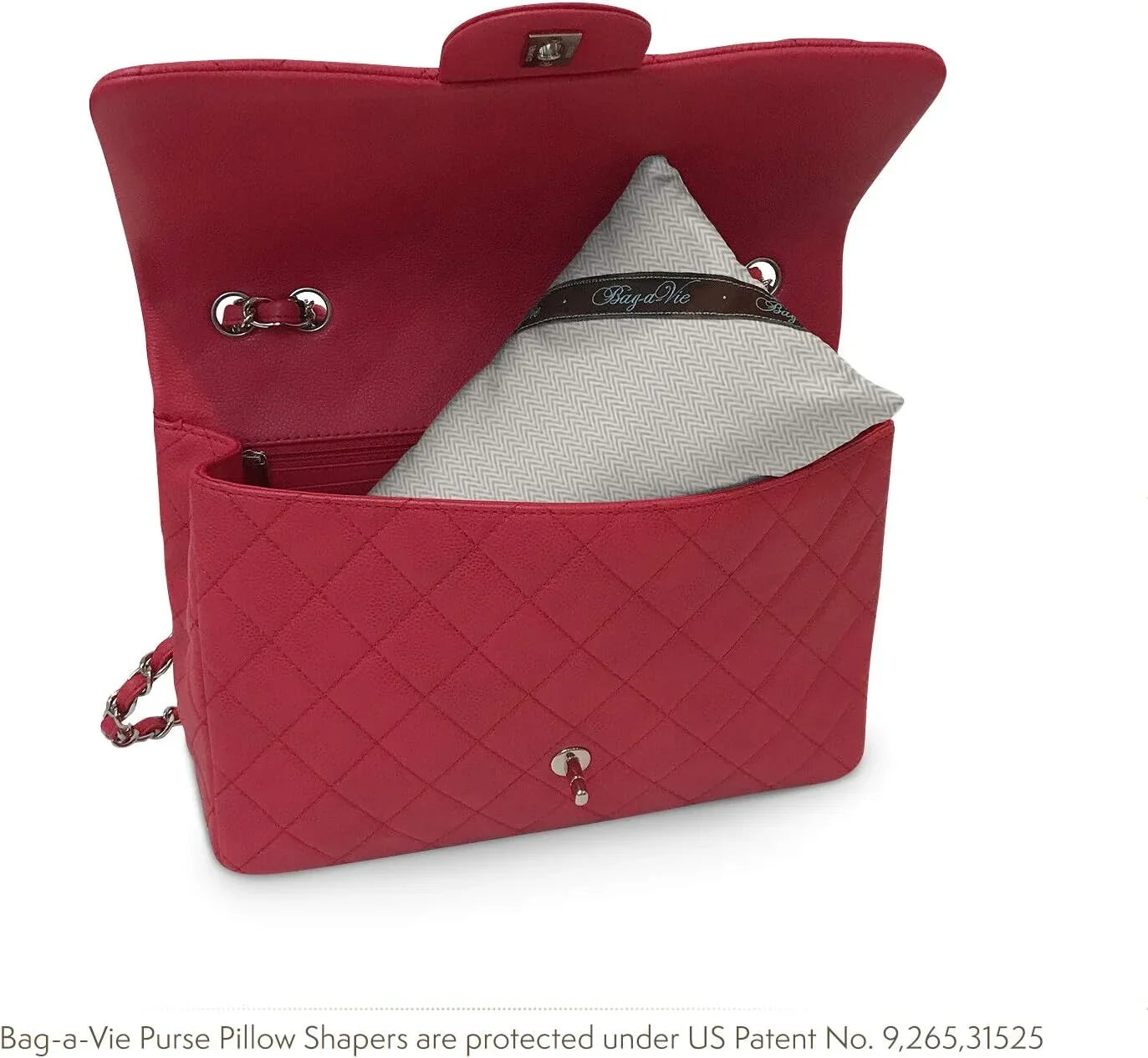 Handbag Purse Shaper Pillow – Luxury Purse Shapers – Petite 12”X5.5” - Fits Jumbo Flap Bags - Herringbone