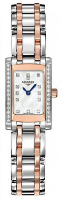 Longines DolceVita Rose Gold Steel Diamond Gentlemen Watch L5.158.5.89.7