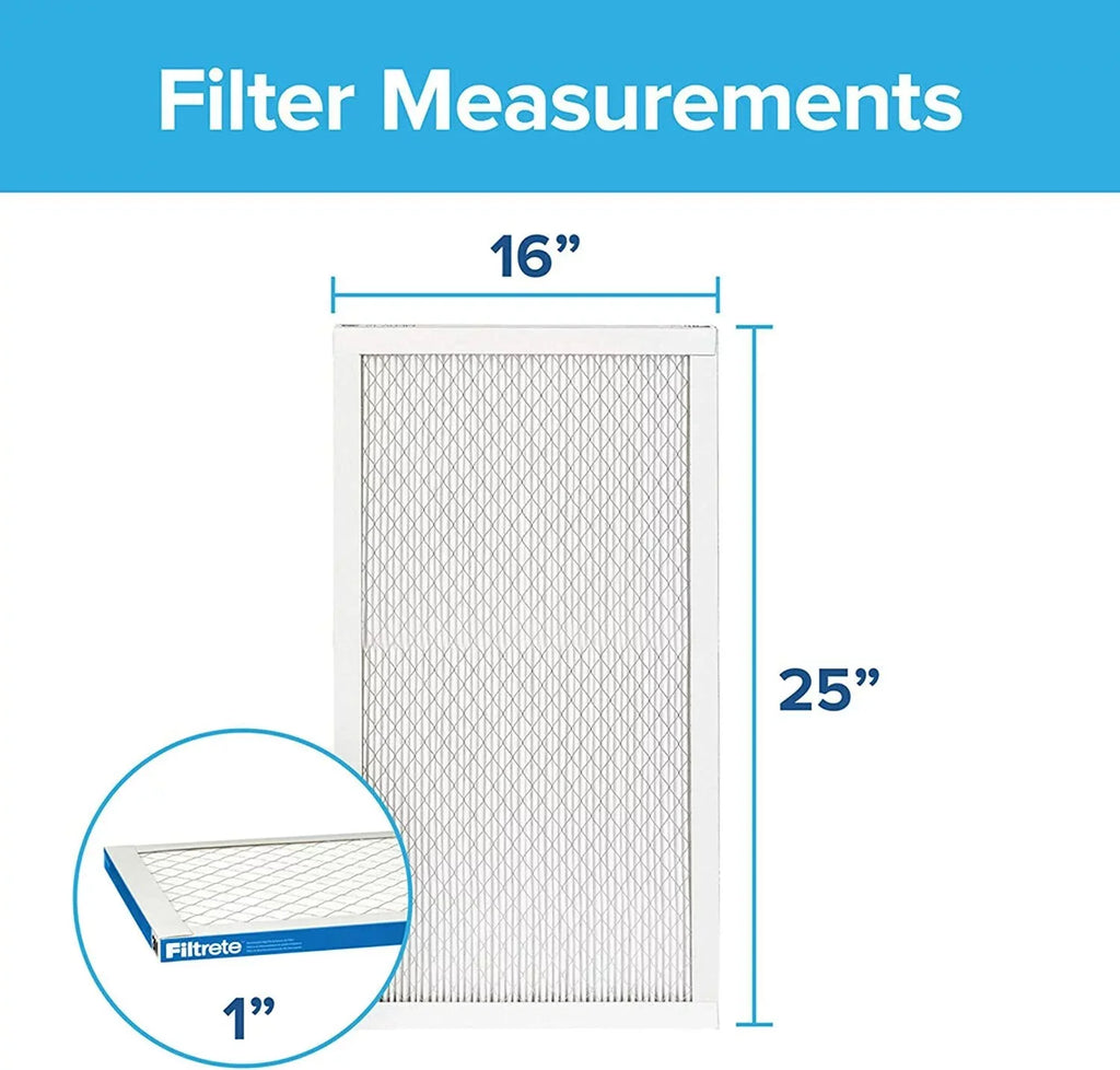 Filtrete 16x25x1 Air Filter MPR 1900 MERV 13, Healthy Living Ultimate Allergen, 4-Pack exact Individuals 15.69 x 24.69 x 0.78