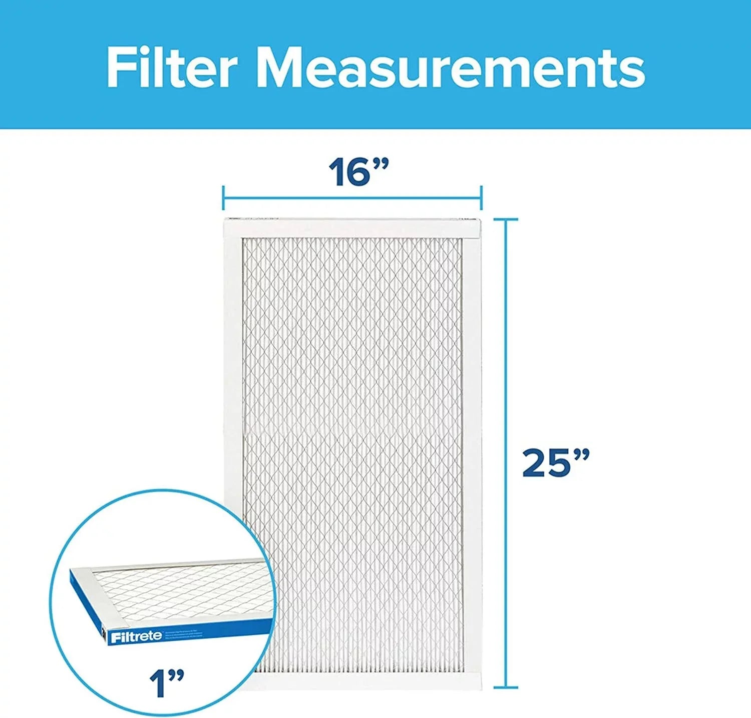 Filtrete 16x25x1 Air Filter MPR 1900 MERV 13, Healthy Living Ultimate Allergen, 4-Pack exact Individuals 15.69 x 24.69 x 0.78